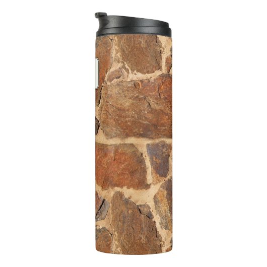 Aangepaste naam Geologie Stone Wall Structuur Thermosbeker (Geroteerd rechts)