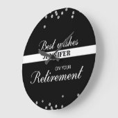 Aangepaste naam, gepensioneerde gefeliciteerd zwar grote klok (Hoek)