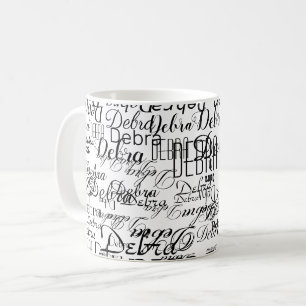 Aangepaste naam . gepersonaliseerde basis wit koffiemok