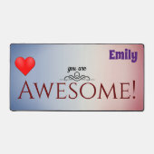 Aangepaste naam Gepersonaliseerde Desk Mat (Voorkant)