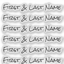 AANGEPASTE NAAM — Gepersonaliseerde labels Sticker