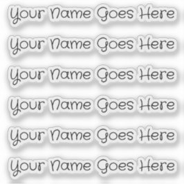 AANGEPASTE NAAM — Gepersonaliseerde labels Sticker