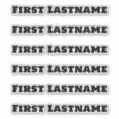 AANGEPASTE NAAM — Gepersonaliseerde labels Sticker (Voorkant)