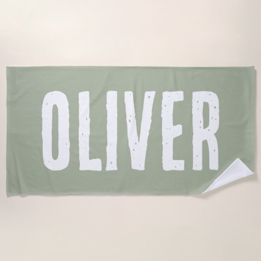 Aangepaste naam Gepersonaliseerde Pool Verjaardag  Strandlaken (Voorkant)