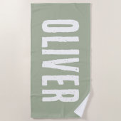 Aangepaste naam Gepersonaliseerde Pool Verjaardag  Strandlaken (Voorkant)