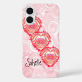 Aangepaste Naam Gescheurde Hart Case-Mate iPhone Case (Achterkant)