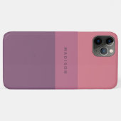 Aangepaste naam Gestreepte telefoongevallen Case-Mate iPhone Case (Achterkant (horizontaal))