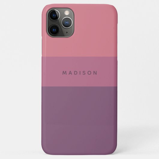 Aangepaste naam Gestreepte telefoongevallen Case-Mate iPhone Case (Achterkant)