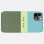 Aangepaste naam Gestreepte telefoongevallen Case-Mate iPhone Case (Achterkant (horizontaal))