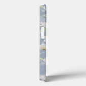 Aangepaste naam getekend witte magnolia op stoffig Case-Mate iPhone case (Achterkant / Rechts)