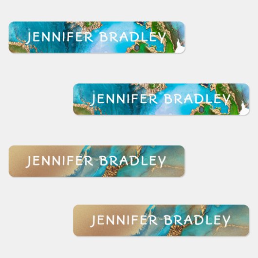 Aangepaste naam getextureerde aarde gepersonalisee labels (Groep)