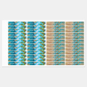 Aangepaste naam getextureerde aarde gepersonalisee labels (Vel)