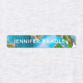 Aangepaste naam getextureerde aarde gepersonalisee labels (Design 2)