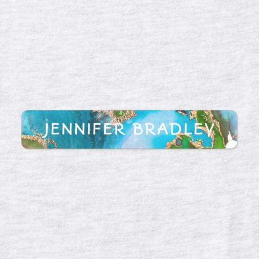 Aangepaste naam getextureerde aarde gepersonalisee labels (Design 2)