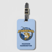 Aangepaste naam Gevist Bagagelabel (Voorkant (verticaal))