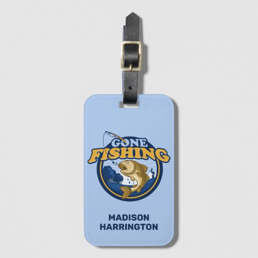 Aangepaste naam Gevist Bagagelabel (Voorkant (verticaal))