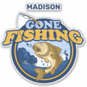 Aangepaste naam Gevist Sticker (Voorkant)