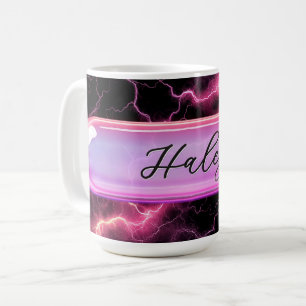 Aangepaste naam Girl Power Glas Persoonlijk Koffiemok