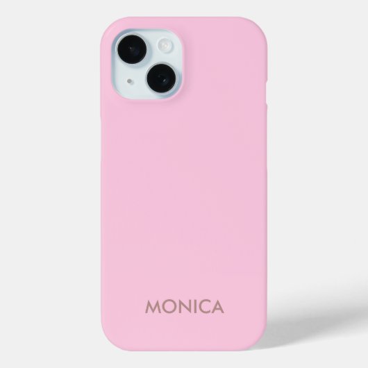 Aangepaste naam girly roze Case-Mate iPhone case (Achterkant)