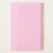 Aangepaste naam girly roze planner (Achterkant)