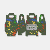 Aangepaste naam Glitter Paintball Party Bedankdoosjes (Uitgevouwen)