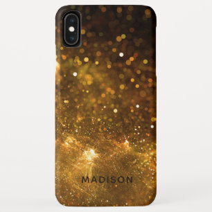 Aangepaste naam Glitter-telefoongevallen iPhone XS Max Hoesje