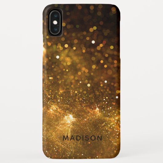 Aangepaste naam Glitter-telefoongevallen Case-Mate iPhone Case (Achterkant)
