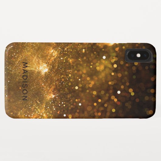Aangepaste naam Glitter-telefoongevallen Case-Mate iPhone Case (Achterkant (horizontaal))