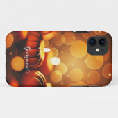 Aangepaste naam Glowing Pumpkins Autumnal Bokeh Ef Case-Mate iPhone Case (Achterkant (horizontaal))