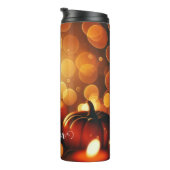 Aangepaste naam Glowing Pumpkins Autumnal Bokeh Ef Thermosbeker (Geroteerd rechts)