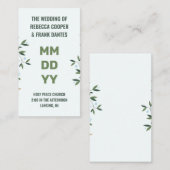 Aangepaste naam Gold Modern 50e verjaardag Informatiekaartje (Voorkant / Achterkant)