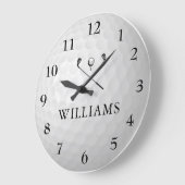 Aangepaste naam Golf Ball Grote Klok (Hoek)