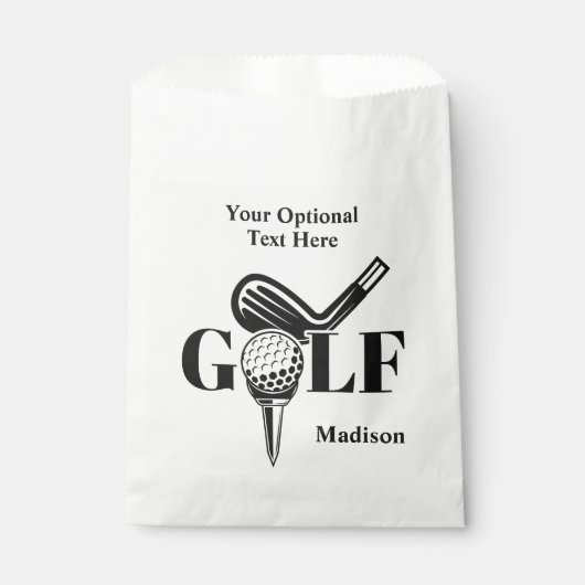 Aangepaste Naam Golf Bedankzakje (Voorkant)