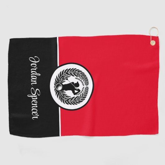 Aangepaste Naam Golf Handdoek (Horizontaal)