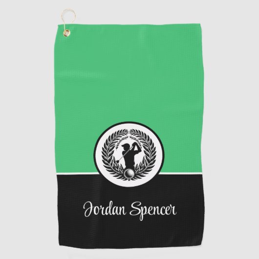Aangepaste Naam Golf Handdoek (Voorkant)