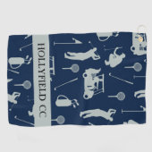 AANGEPASTE NAAM GOLFBAAN HANDDOEK (Horizontaal)