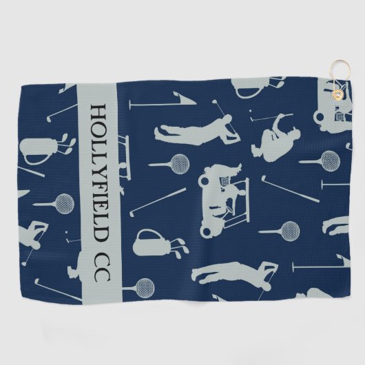 AANGEPASTE NAAM GOLFBAAN HANDDOEK (Horizontaal)