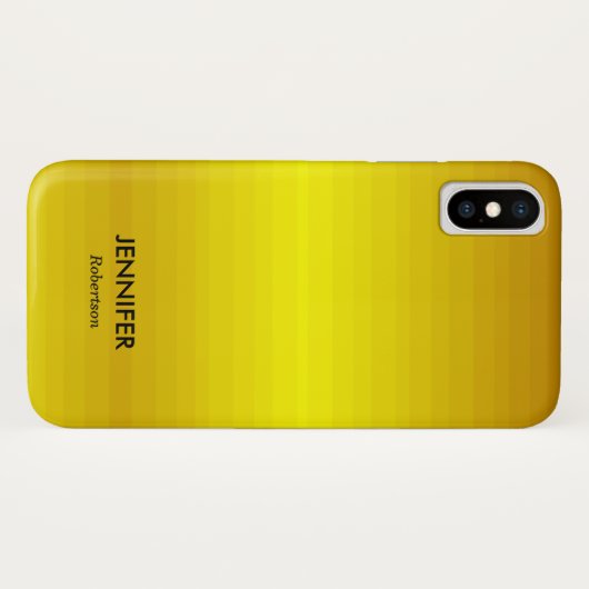 Aangepaste naam gouden verloop Case-Mate iPhone case (Achterkant (horizontaal))