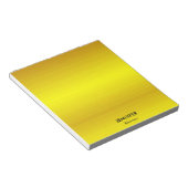 Aangepaste naam gouden verloop notitieblok (Schuin)