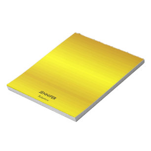 Aangepaste naam gouden verloop notitieblok