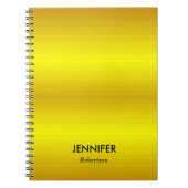 Aangepaste naam gouden verloop notitieboek (Voorkant)