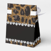 Aangepaste naam goudglittersplaat bedankdoosjes (Achterkant)