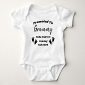 Aangepaste naam Grammy Promoted Baby Reveal Bodysu Romper (Voorkant)