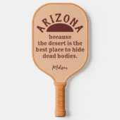 Aangepaste naam grappig ARIZONA Pickleball Paddle (Voorkant)