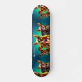 Aangepaste naam Grappige Honden Skateboard (Voorkant)