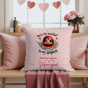 Aangepaste naam Grappige Valentijnsdag Liefdeskuss Kussen