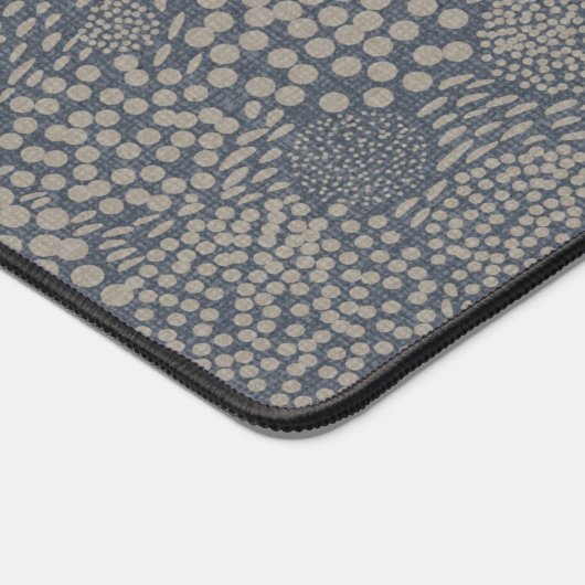 Aangepaste Naam Grijs Blauw Abstract Uniek Huis Ka Bureaumat (Hoek)