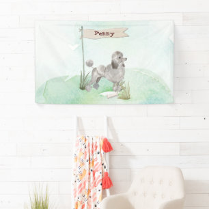 Aangepaste naam grijze portaalpagina spandoek