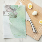 Aangepaste naam grijze portaalpagina theedoek (Quarter Fold)