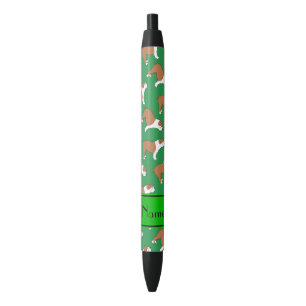Aangepaste naam groene Bulldog Zwarte Inkt Pen
